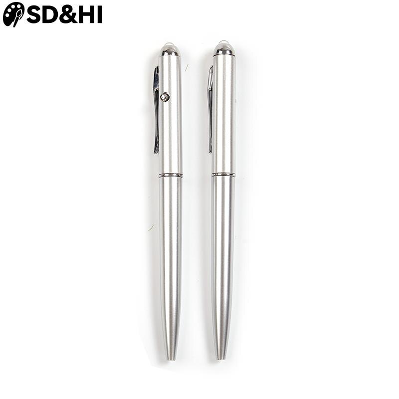 Stylo à bille magique à encre invisible et lumière UV de révélation, 1 pièce, accessoire en plastique pour message secret, fourniture scolaire ou de bureau,