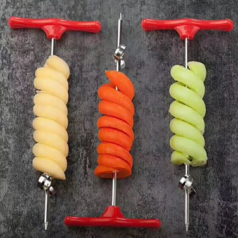 Handleiding Roller Spiral Slicer Radijs Aardappel Tools Groente Spiraal Cutter Keuken Accessoires Fruit Carving Tools Roller Handleiding