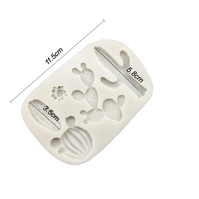 Cactus Siliconen Mold Sugarcraft Chocolade Cupcake Bakvorm Fondant Cake Decorating Gereedschap