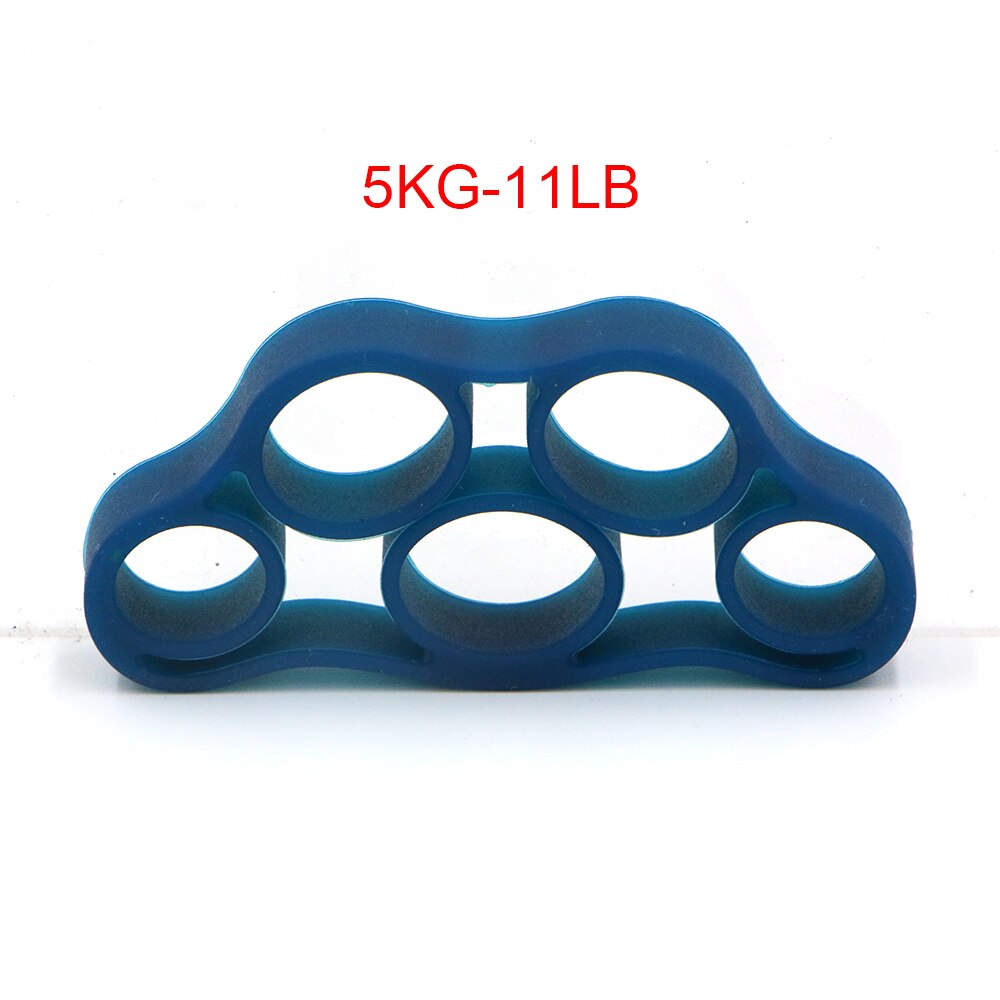 Hand Grip Strengthener 100 % Silicon Hand for Practice Finger Wrist Trainer Gym Guitar Simulator Piano Resistance Bands Fitness: Blue