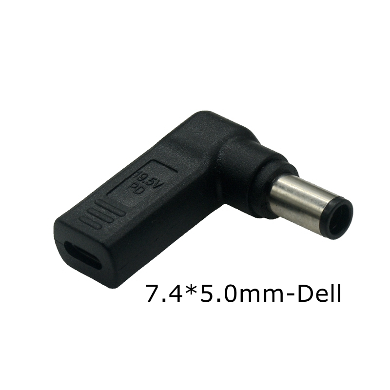 Pd Spoof Adapter Plug Converter Usb Type C Vrouw Naar 7.4X5.0Mm 4.5X3.0Mm 5.5X2.5Mm Mannelijke Laptop Dc Uitgang Jack Connector: Zilver