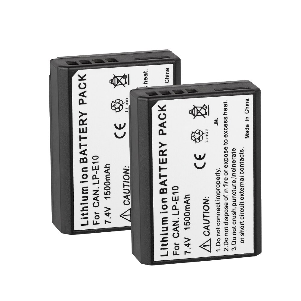 Lp -e10 lpe 10 lp e10 akku 1500 mah canon rebelille  t3 t5 kiss  x50 x70 eos 1100d 1200d 1300d e10 kameran akkua: 2 akkua