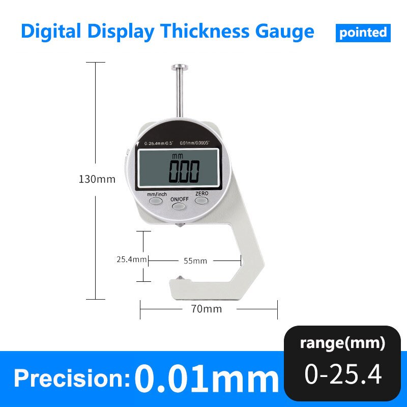 Auto Paint Thickness Gauge Paintwork Instrumentation PaintMeter the Thickness of Lacquer Measuring Device DetailingTester: SJ2