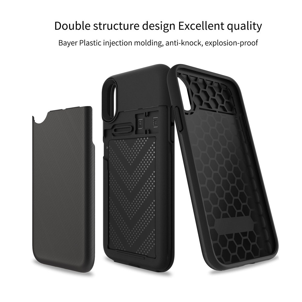 Armor Case voor iPhone 11 Wallet Credit Kaarthouder Hybride Business Matte Telefoon Cover voor iPhone 11 Pro Max X xr Xs Max Case