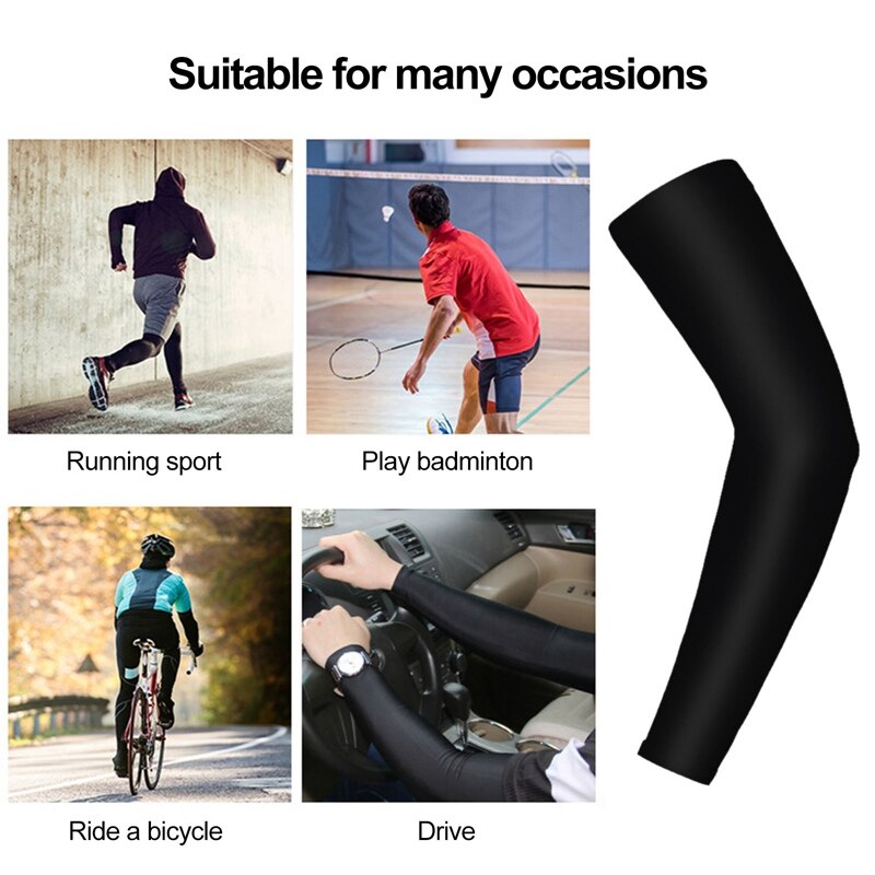 1 Pair Sports Arm Sleeve Basketball Volleyball Cycling Arm Warmer Summer Running UV Protection Sunscreen Arm Sleeves