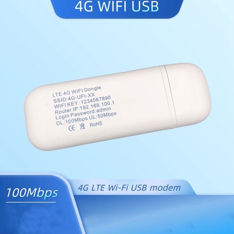 Módem Wifi USB 4G LTE de 100Mbps para coche, enrutador Wifi 4G, adaptador de red Dongle con ranura para tarjeta Sim
