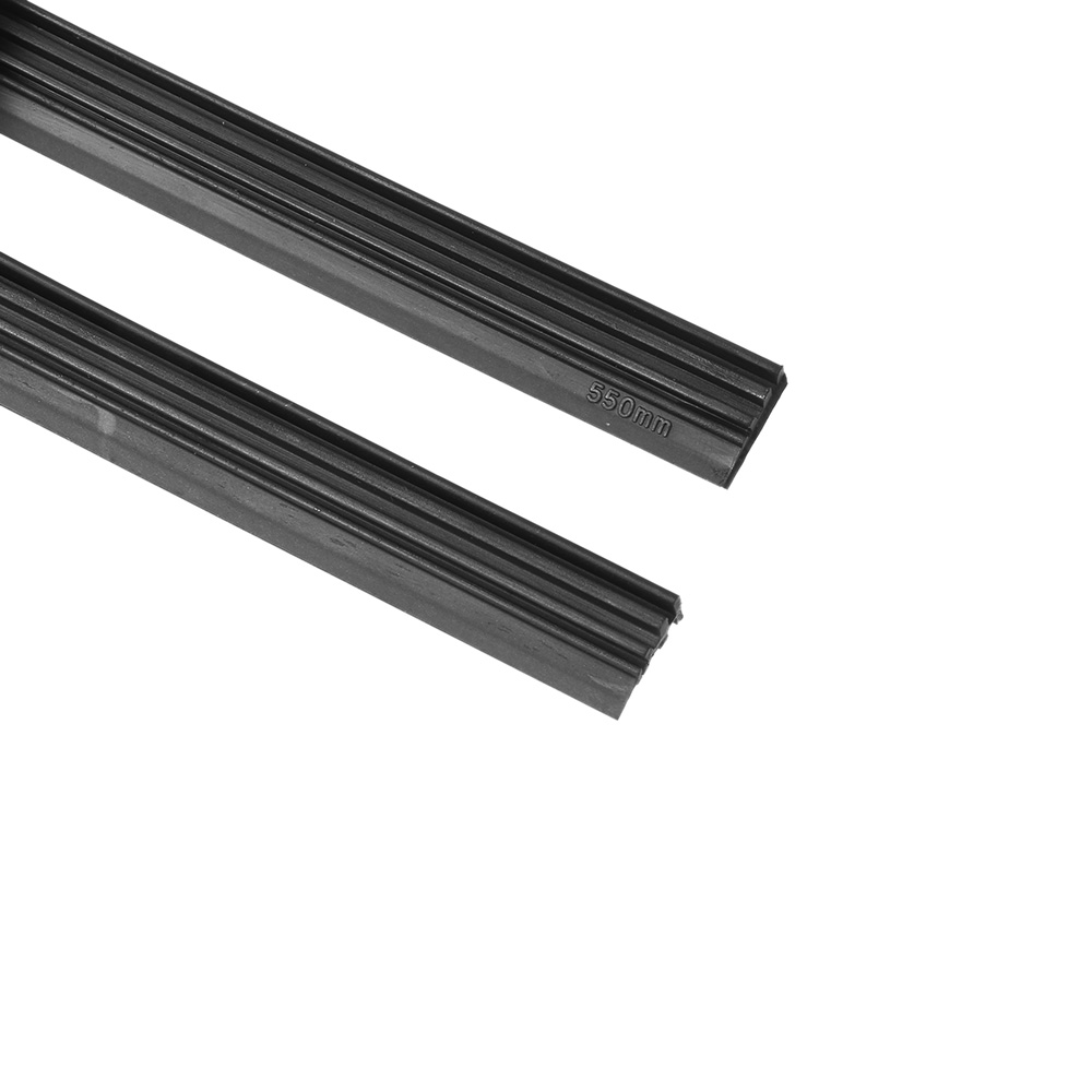 2PC Universal Car Bus Rubber Bracketless Frameless Windshield Wiper Wash Blade Refill Replacement Strip Auto Care Accessories