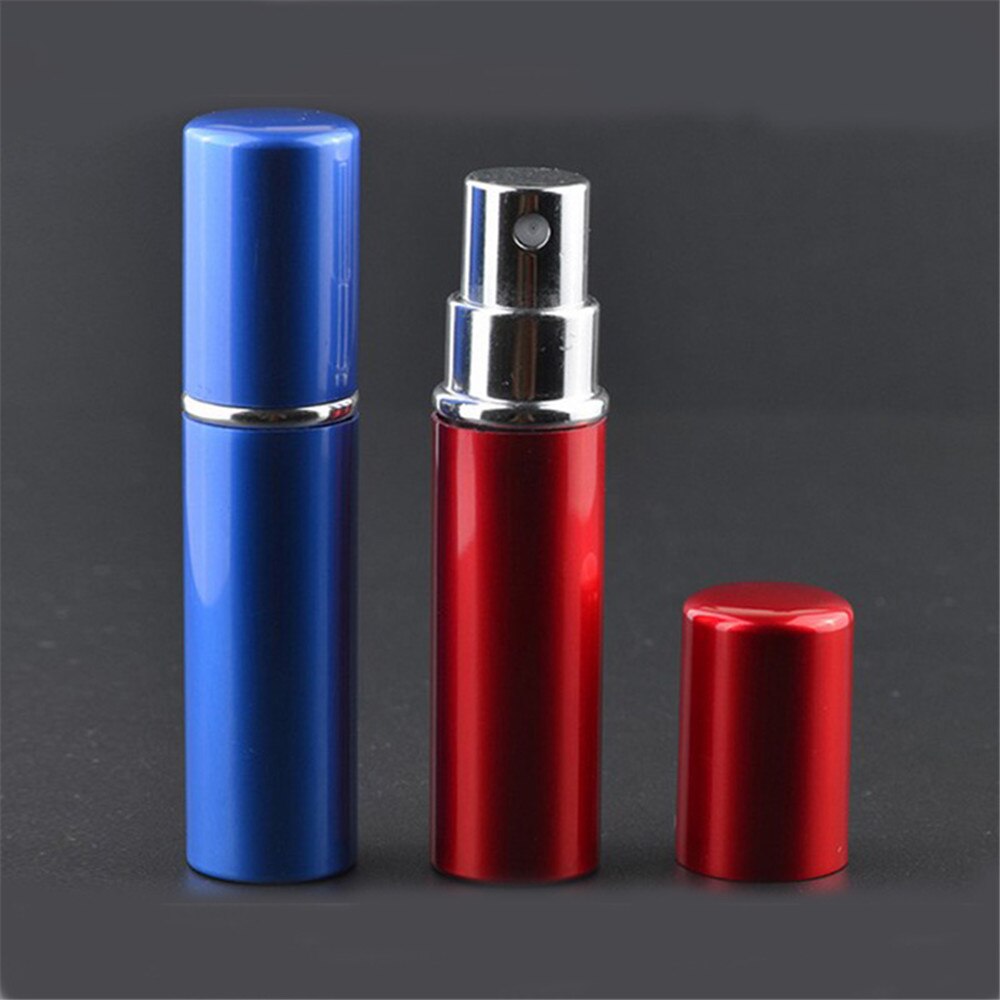 Ronde Parfum Fles 10 Ml Navulbare Verstuiver Parfum Aluminium Fles Spray Lege Cosmetische Containers Voor Reiziger Make-Up