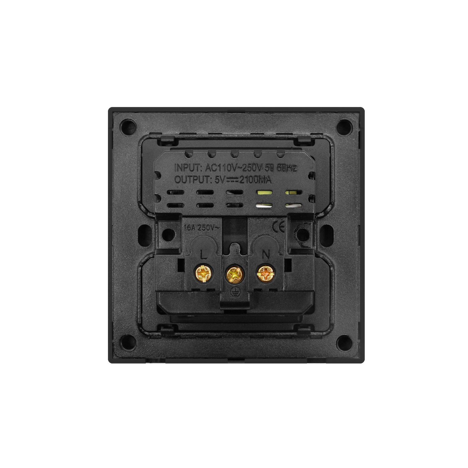 EU Standard Electrical Wall Charger Adapter Charging Wall Germany Plug Socket Power Outlets,16A,PC Panel,Bedroom socket