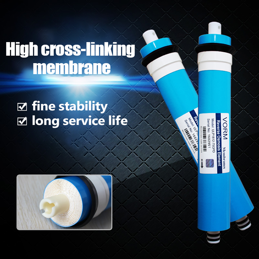 1812-75G Omgekeerde Osmose 75GPD Membraan Ro Universele Compatibel Vervanging Rohigh Cross-Linking Membraan Water Filter Purifier