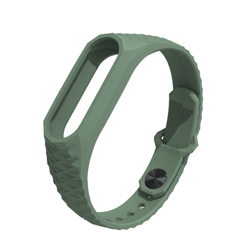 For Xiaomi Mi Band 2 Strap for Smart Watches Silicone Aurora Bracelet Wristbands for Xiomi Miband 2 Correas My Bend Straps Sport: Olive green