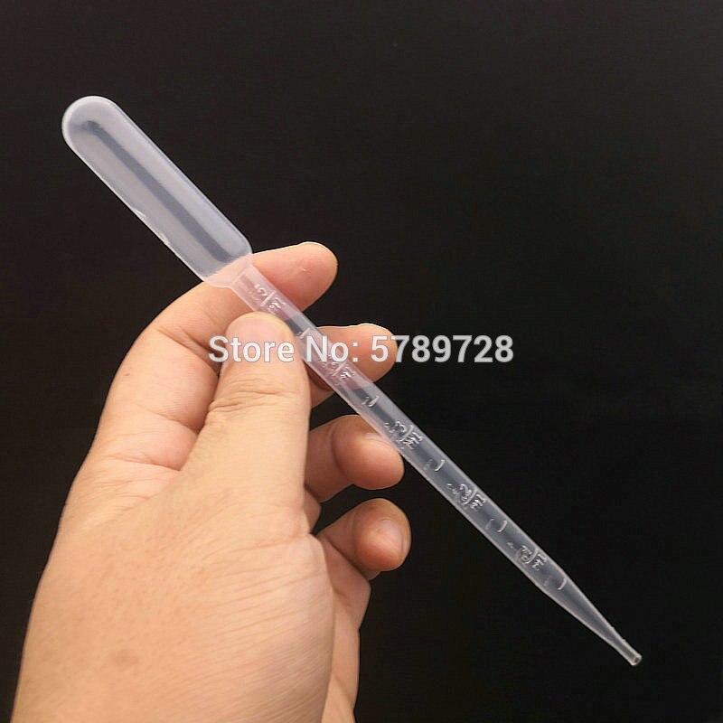 500pcs lab 0.2ml 0.5ml 1ml 2ml 3ml 3ml-L 5ml plastic pasteur pipette transfering dropper for school experiment
