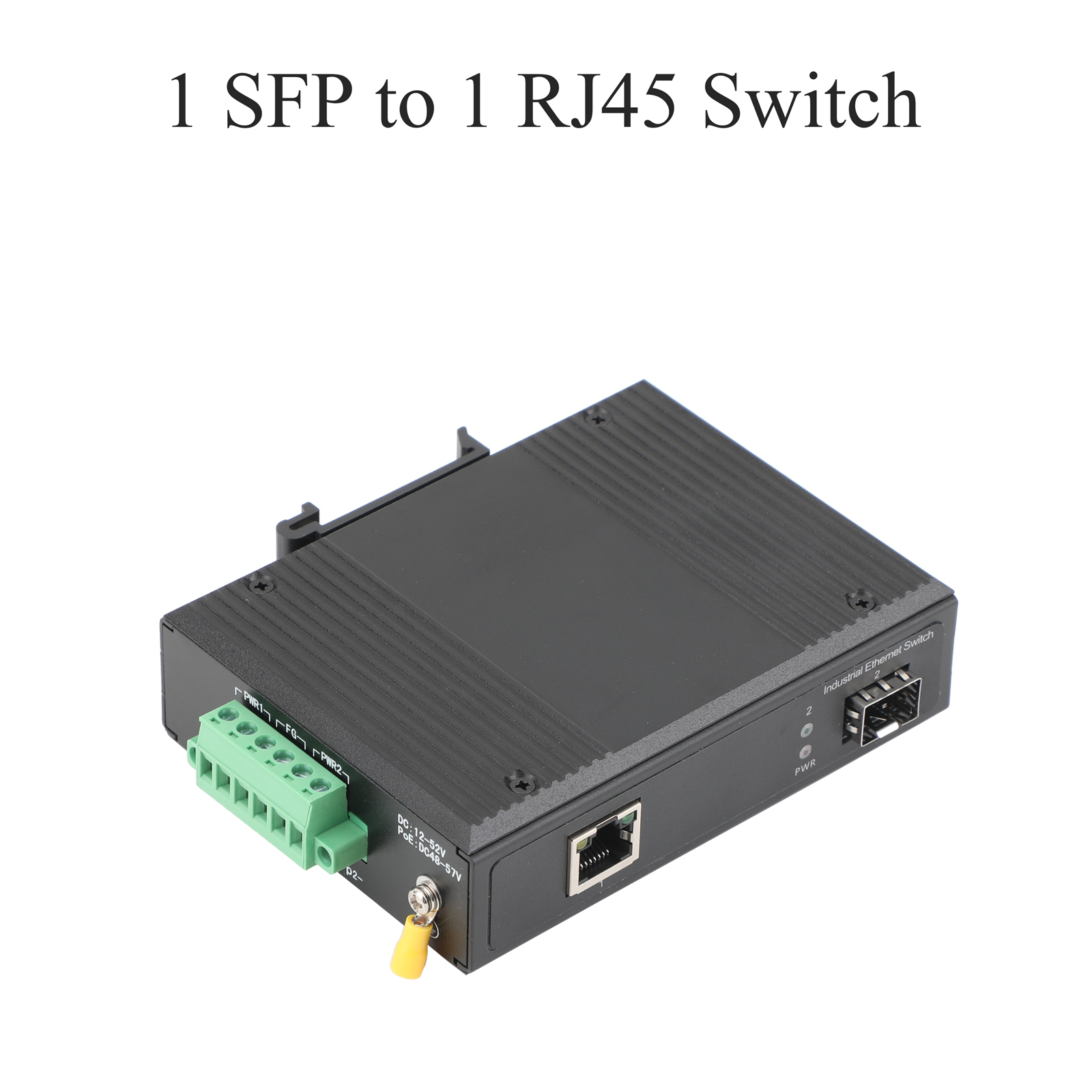 1PCS 100M/1000M SFP Industrial Converter 1 SFP to 1/2/4 POE Transceiver 10/100/1000M Fiber Optic Switch Industrial Network