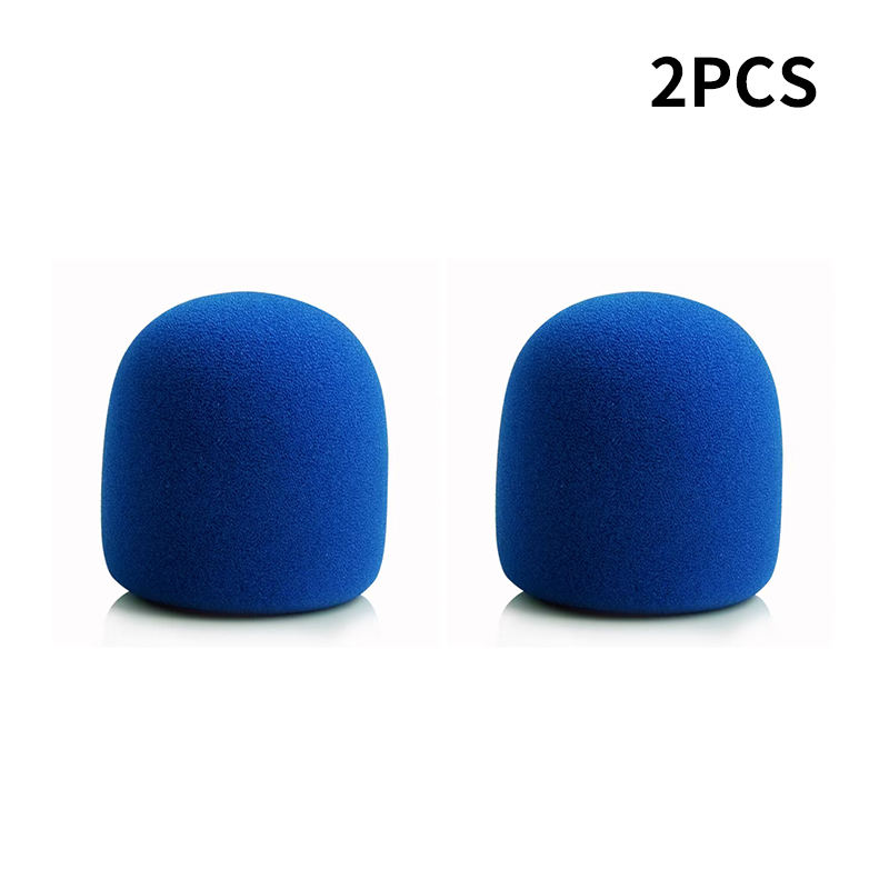 Funda para micrófono de mano inalámbrico, colorida, resistente al viento, antisaliva y lavable, cubierta de espuma de esponja para la mayoría de los micrófonos de 3,5x7CM: Rosa