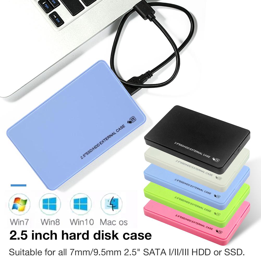 2.5 Inch Hard Drive Case USB 3.0 To SATA I/II/III Tool-Free External Hard Drive Case ABS SSD External Storage HDD Box 9.5mm 7mm