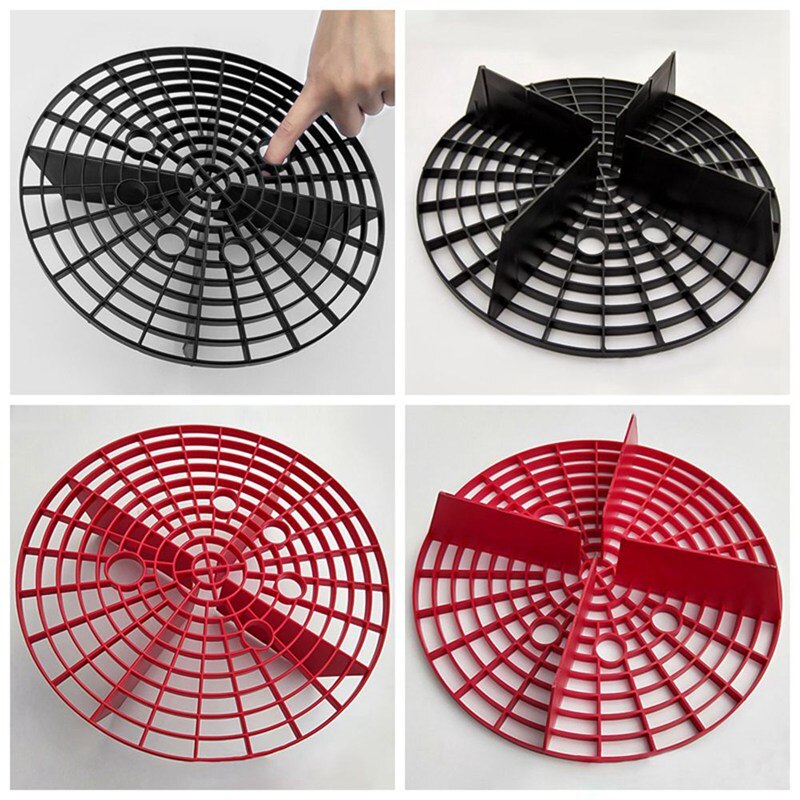 Filtro Atrapasuciedad Para Cubo De Lavar Coche | Trampa De Residuos Para Evitar Rayaduras (color Negro O Rojo)