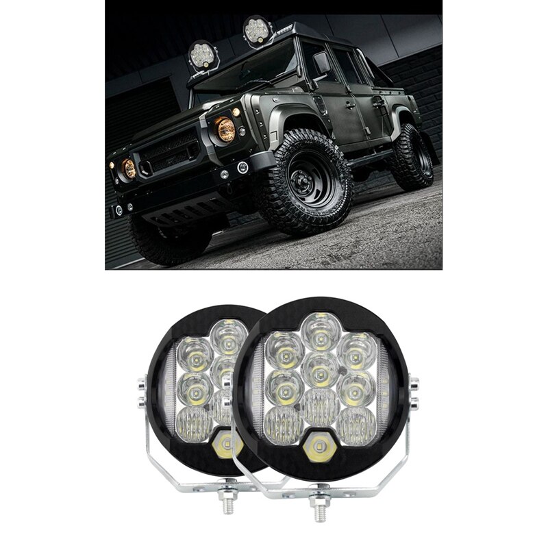 Auto Led Werk Driezijdige Voorbumper Koplamp Voor Jeep Paard Herder Off-Road Voertuig Motocycle Vrachtwagen Pickup