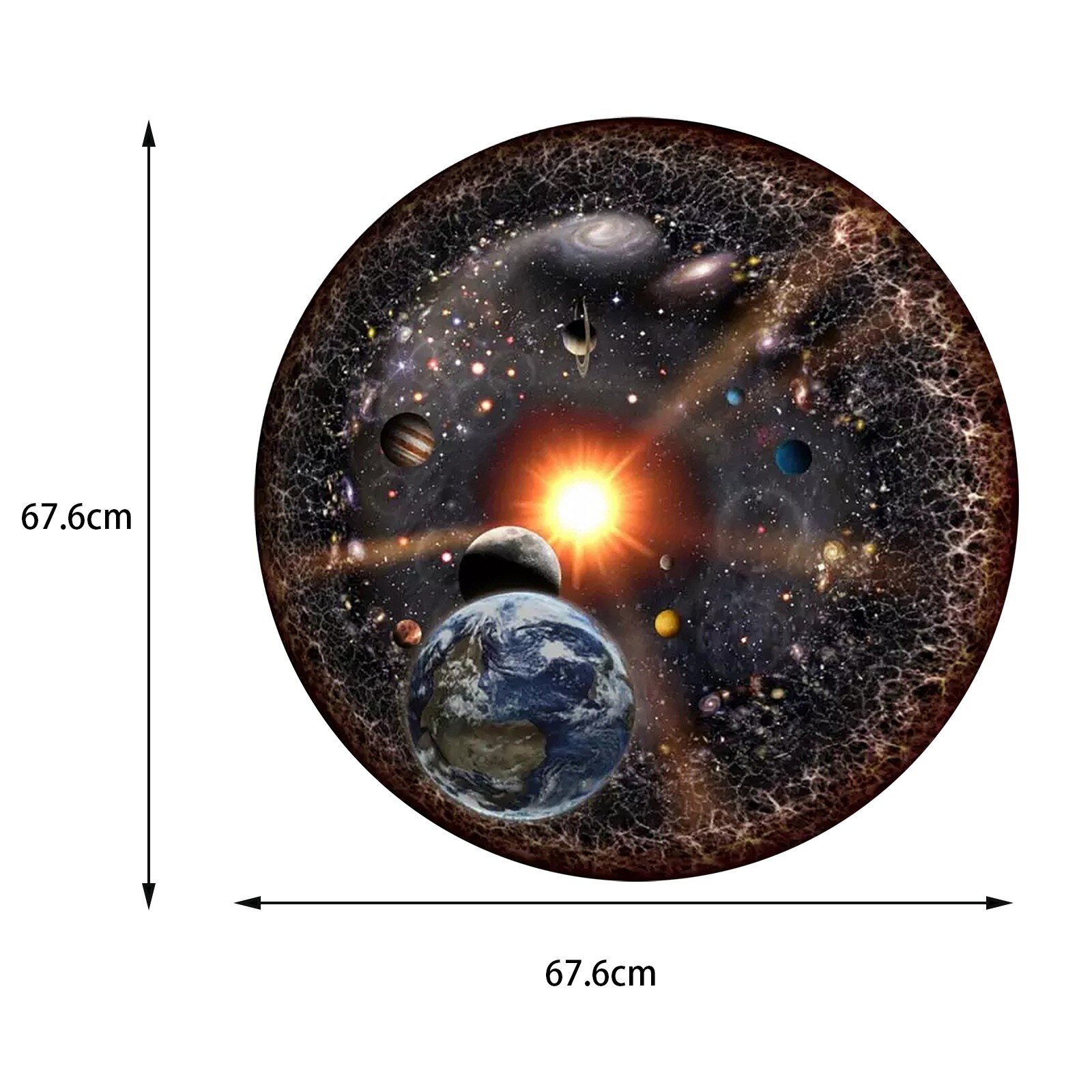 Ruimte Puzzel Universe Puzzel Ronde Puzzel Serie Volwassen Kinderen Puzzel 1000 Stuks Thuis Ouder-kind Interactie Speelgoed