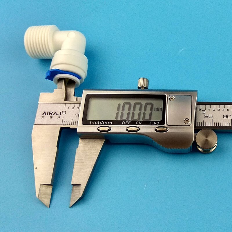 10 PCS 1/2" external thread to 3/8" elbow connector RO Water Fitting Tune Quick Connect Reverse Osmosis White fast connection