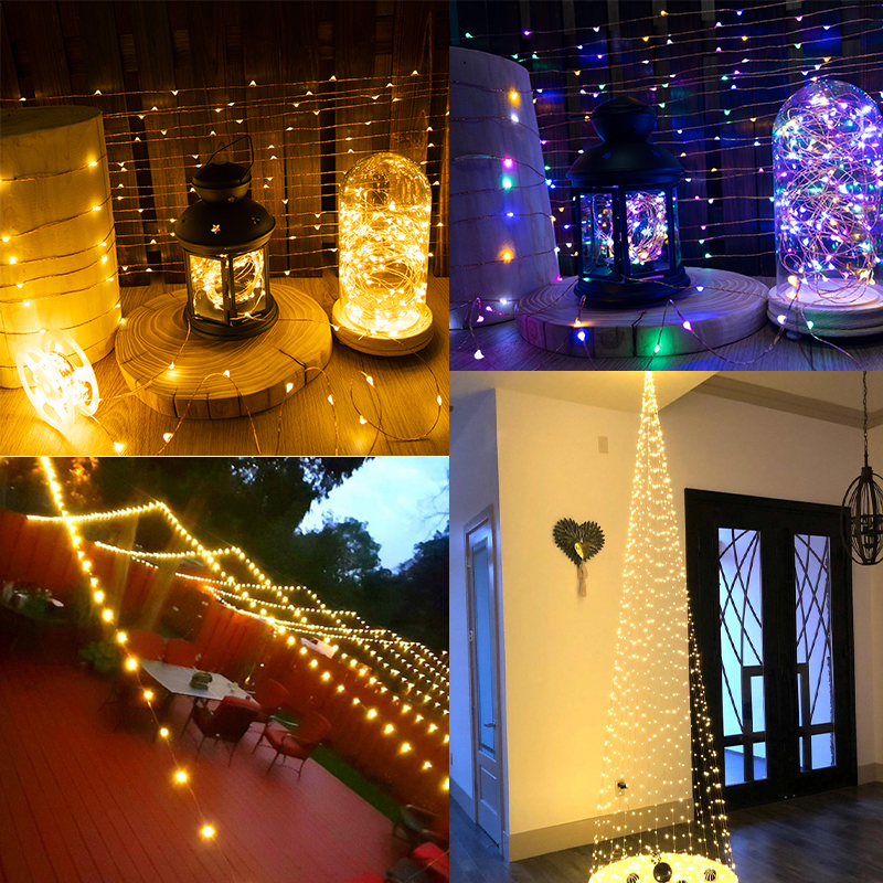 30M 50M 100M 120M LED String Lights Copper Wire Fairy Light Waterproof Garland for Christmas Wedding Room Decoration