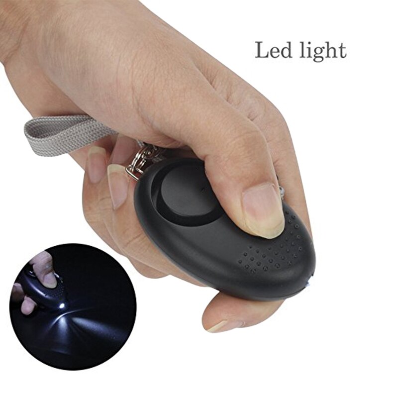 Portable High Brightness LED Light Safety Key Chain Pedant Security Alarms 130 DB For Students The Elderly Night Runners Women