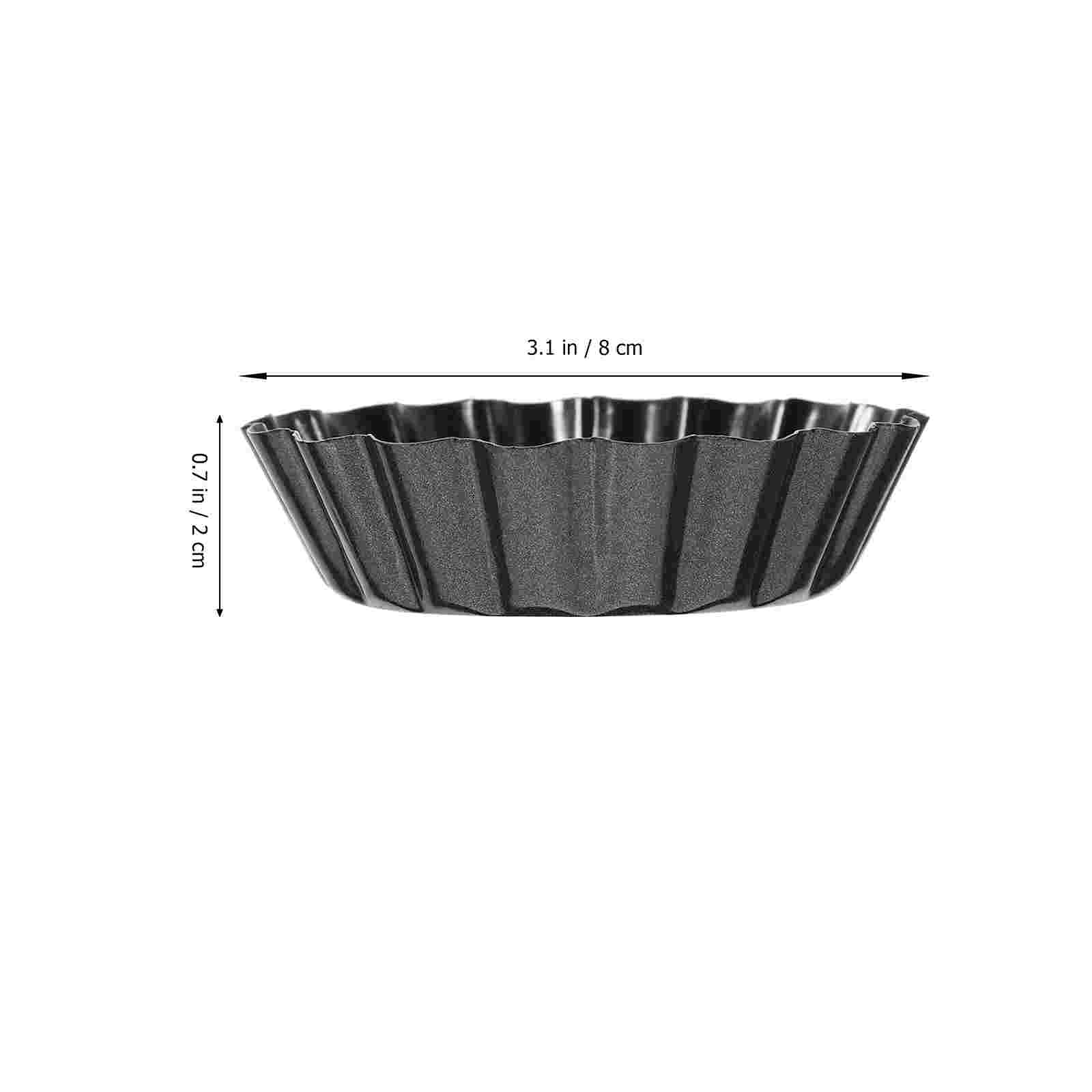 Mini sartenes con fondo extraíble para Mousse, moldes para hornear pasteles, postres, parte inferior estriada, herramienta de cocina resistente para hornear