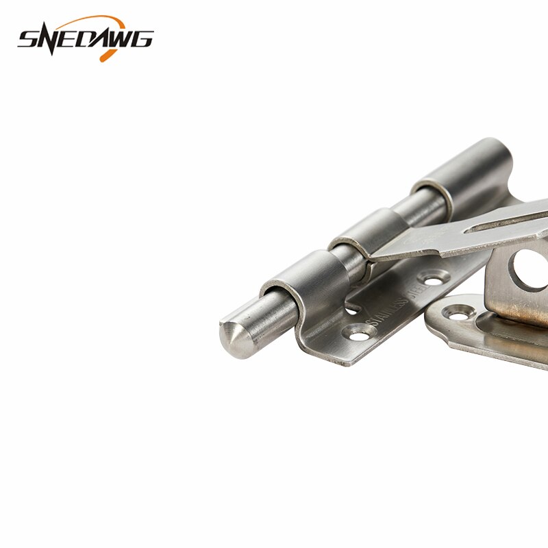 Stainless Steel 4''/6'' Door Latch Bolt House Security Barrel Bolt Home Gate Window Safety Hardware Barrel Bolt Lock Latch