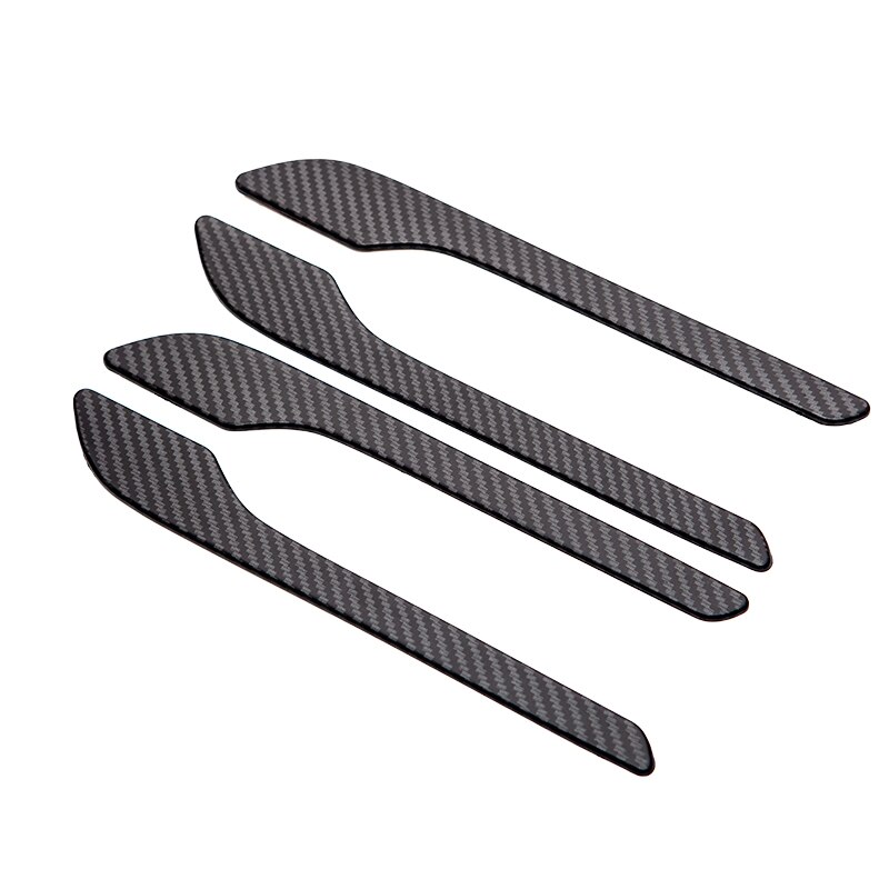 Heenvn 4Pcs/Set Door Handle For Tesla Model 3 Door Cover Paste Model3 Carbon Fiber ABS Model Y Car Three Accessories ModelY