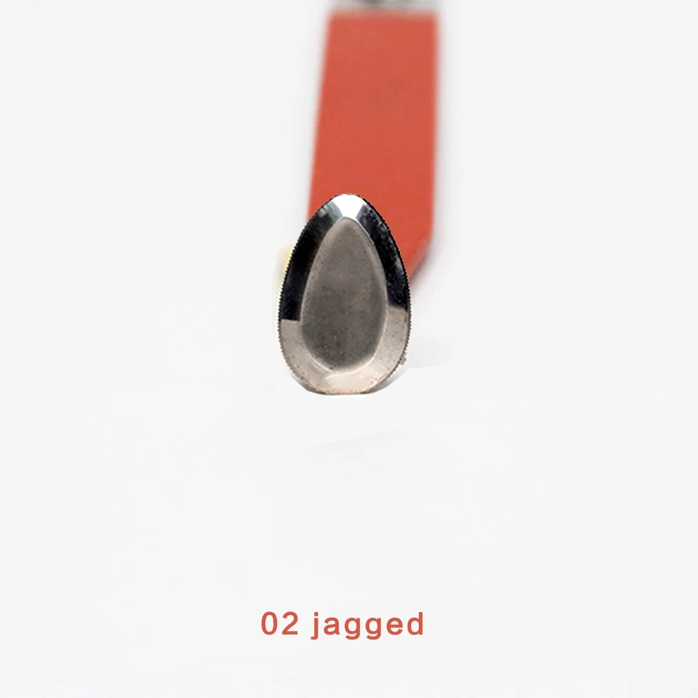 Cuchillo de acero de tungsteno, herramienta de corte de Cuchilla de recorte en blanco, resistente al desgaste, de aleación superdura, tamaño pequeño: 02 jagged