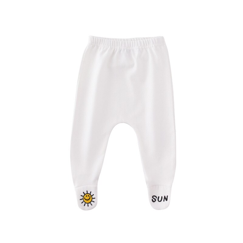 Baby Meisje Herfst Leggings Broek Drie Kleuren Panty Meisjes Legging Roze Footies Zon Gedrukt Dunne Slanke Broek