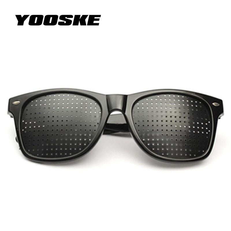 Yooske Anti-Bijziendheid Pinhole Bril Pin Hole Zonnebril Eye Oefening Gezichtsvermogen Verbeteren Natuurlijke Healing Vision Care Brillen
