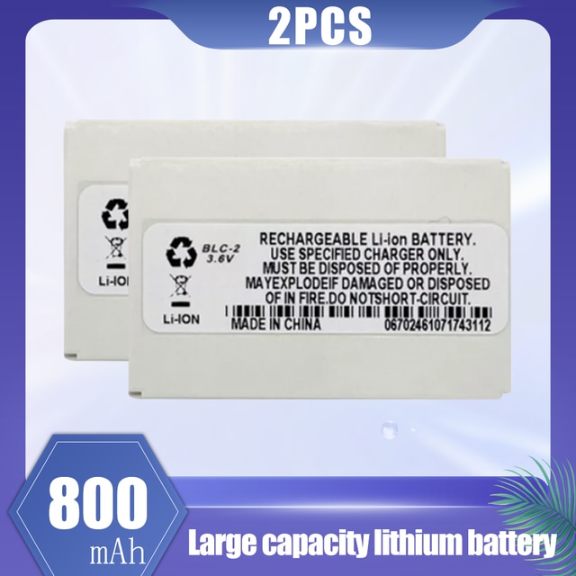 800mAh BLC-2 BLC 2 BLC2 batteria di ricambio per Nokia 3310 3330 3410 3510 3510i 5510 3530 3335 3686 3685 3589 3315: 2PCS