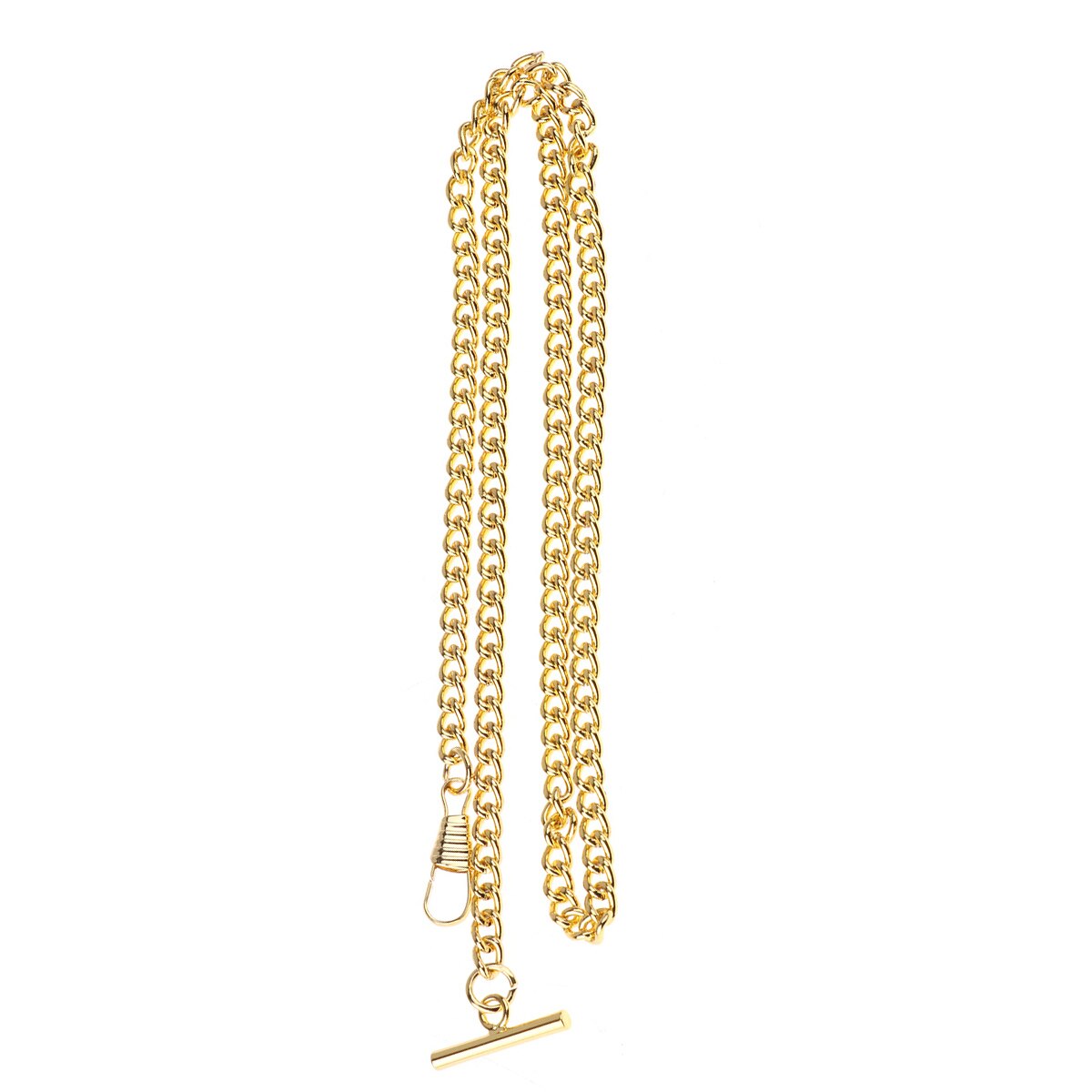 Lommeur holder kæde til mænd kvinder retro vintage sølv bronze guld lommeur kæde link med t bar antik: Guld