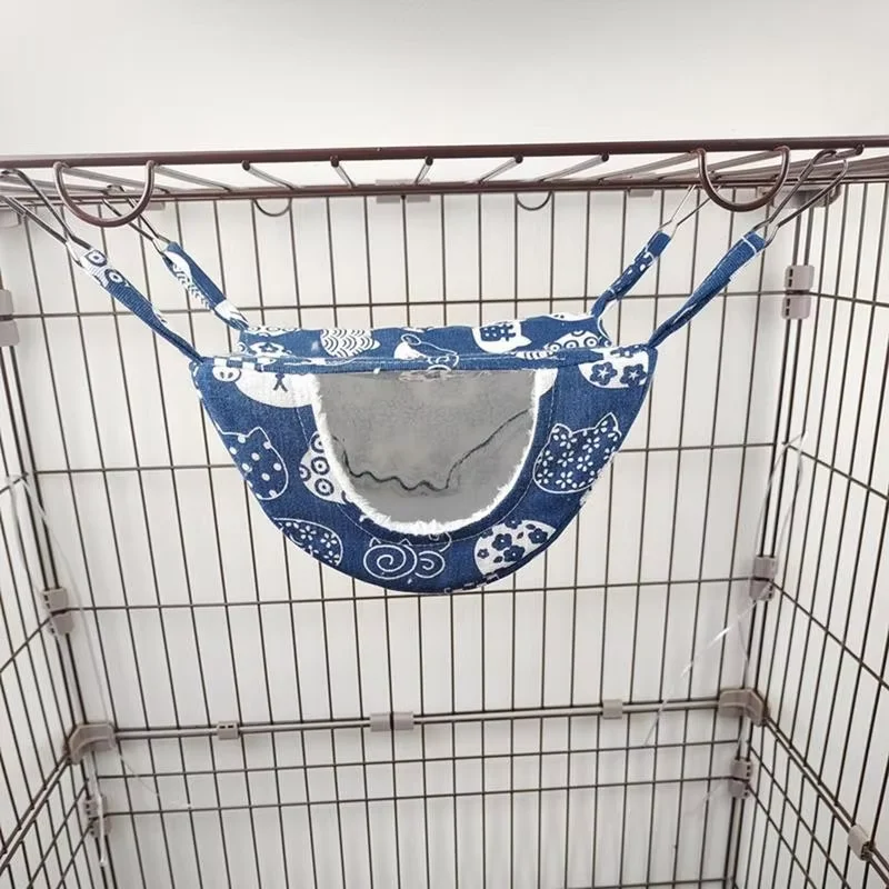 Jaula adecuada, hamaca para ratón escondite de conejillo de indias, cama de hurón, hamaca colgante, cama cálida para hurón, chinchilla