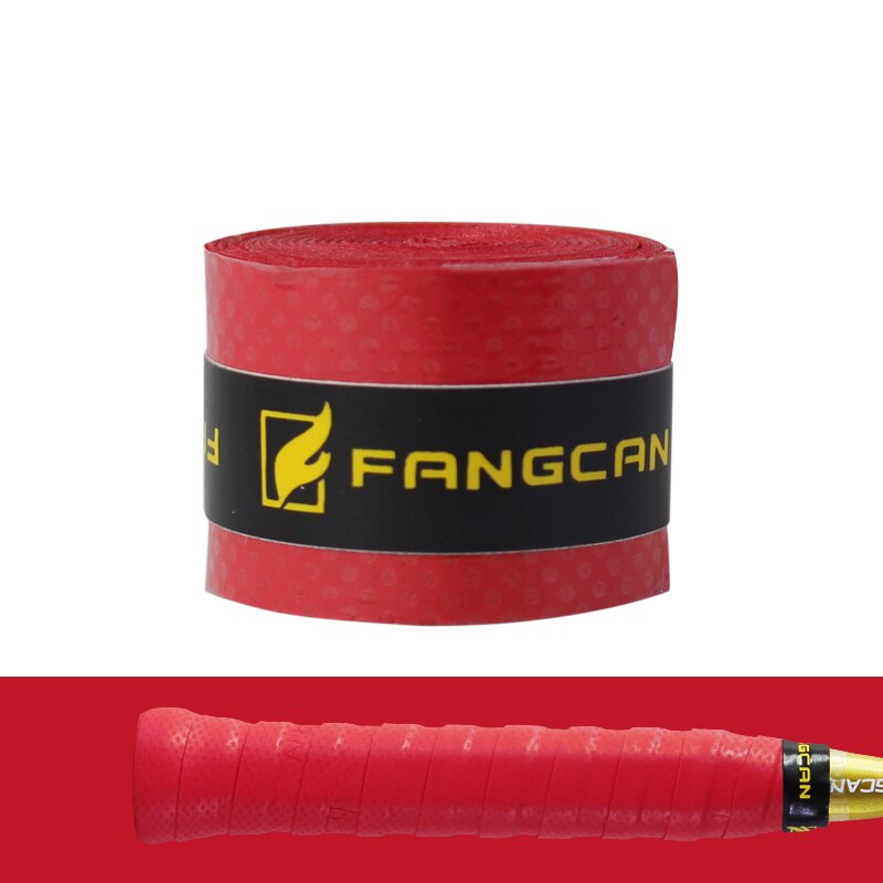 Fangcan 3Pcs Tennis Overgrip Zweet Absorptie Band Wikkelen Padel Grip Tennis Absorptie Grip Tape Hengel Overgrip: Red