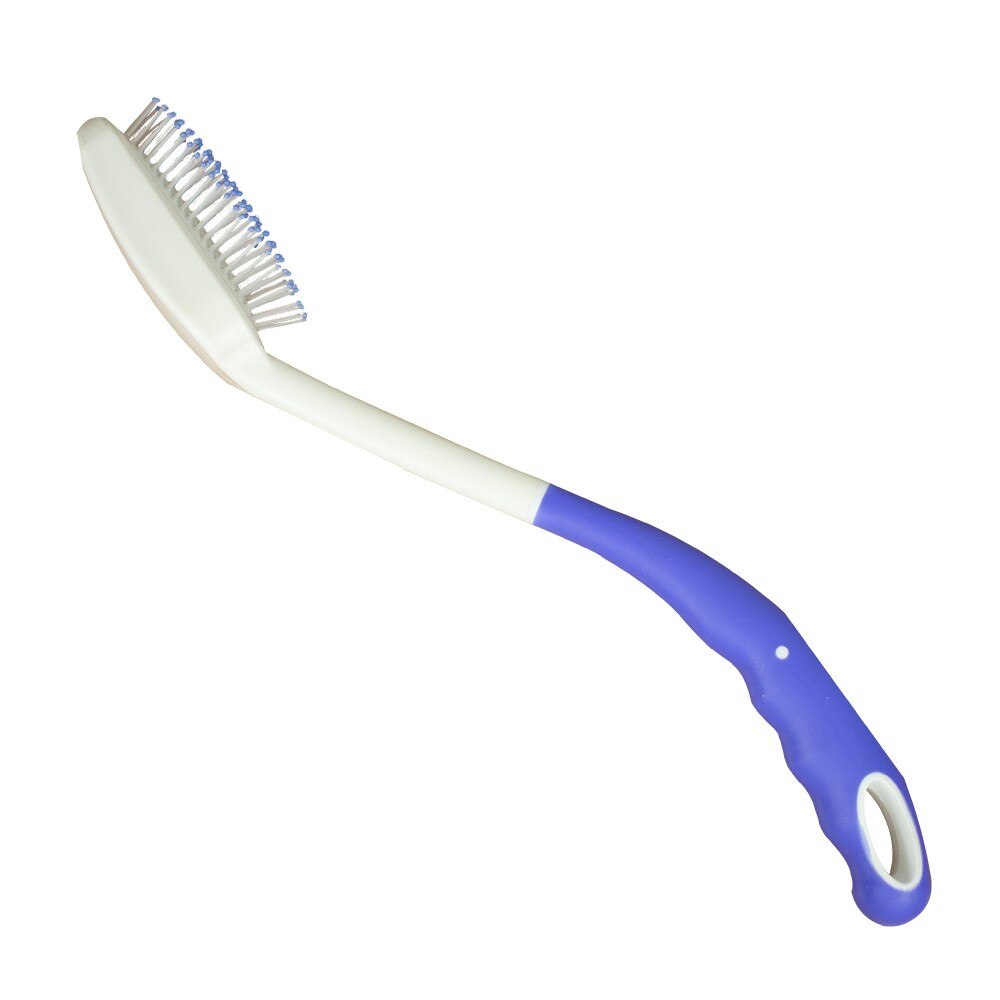 Scrub borstel met handvat dus badkamer | Slip | Blauw en Wit | Mobiclinic