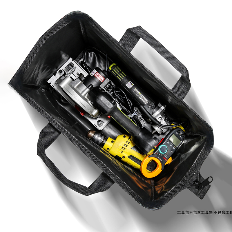 Handtasche, wasserdicht, robust, großes FassungsvermöGen, breite Öffnung, tragbare Werkzeugtasche für Zimmerei, Elektriker, Werkzeug-Tragetasche