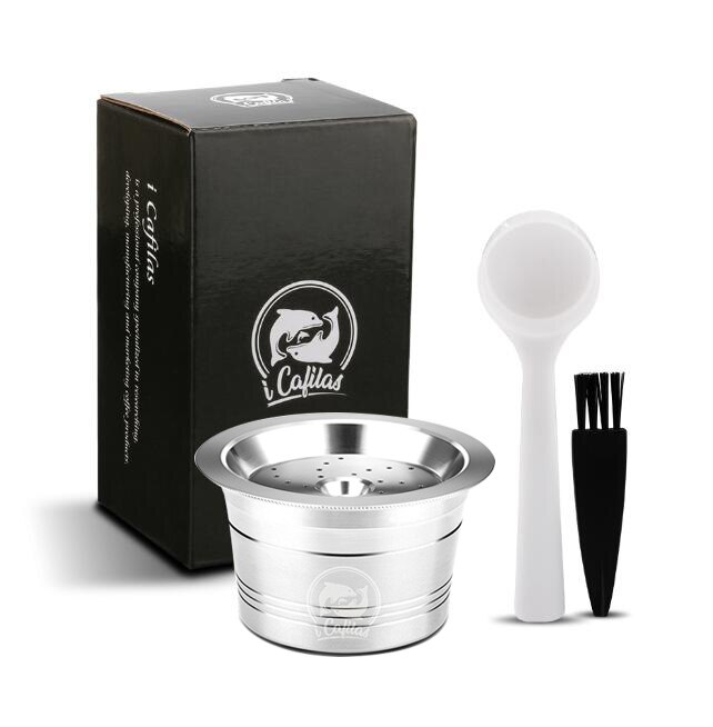 Cápsula de café reutilizable recargable, respetuosa con el medio ambiente, STEE K Fee & Tchibo Cafissimo ALDI Expressi, compatible con máquina Tchibo: Multicolor