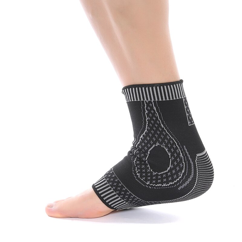 weven proces enkelbrace hoge elastische geïntegreerde molding enkel ondersteuning voor basketbal running wandelen sport veiligheid