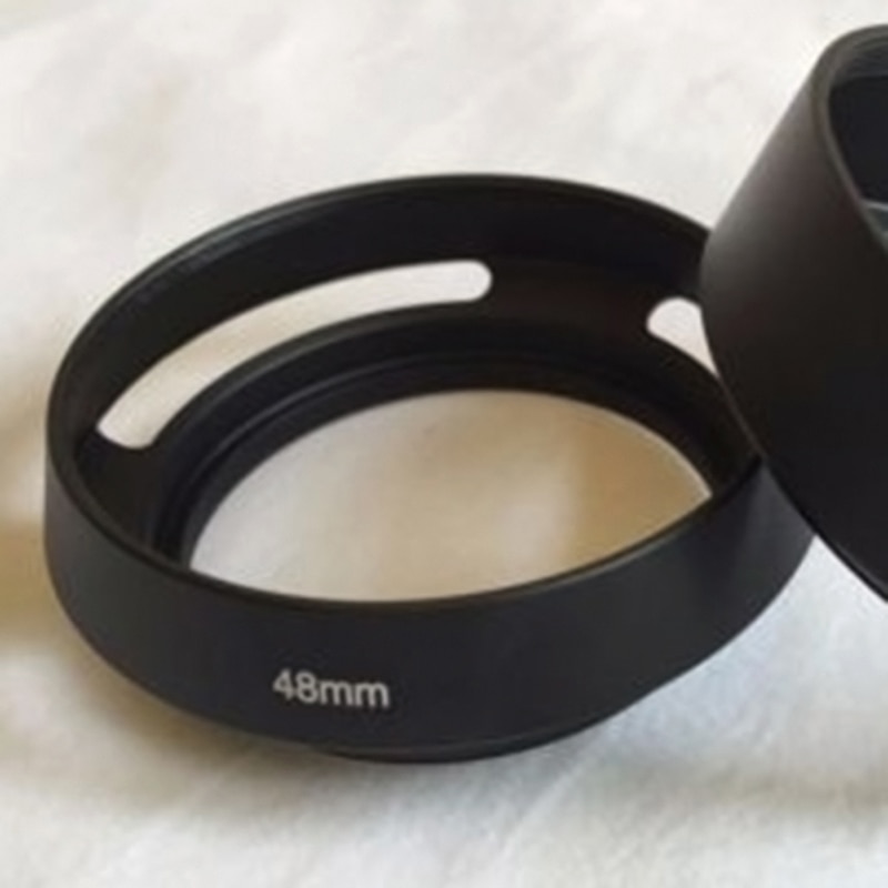 48mm Aluminum Alloy Lens Hood Tilted Vented shade Grandado
