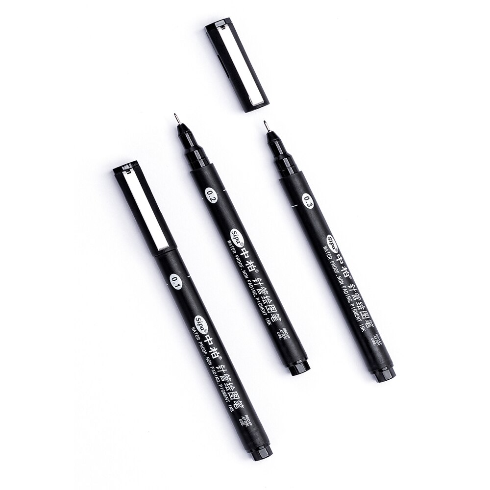 Fine Line Drawing Pen waterproof non fading Pigment INk for Drawing, Skteching, comic , Illustration , Writing