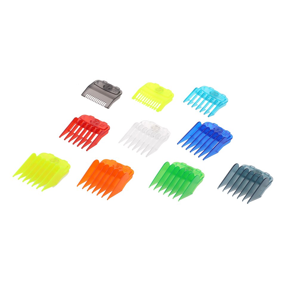 10PCS Hair Clipper Combs Guide Kit Multi-color Magnetic Plastic Hair Trimmer Guards Attachments Hair Salon Tool