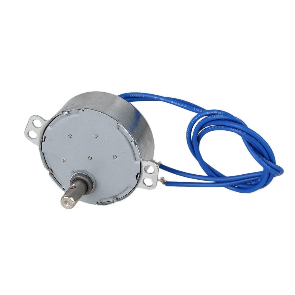 TYC-50 AC 110V Synchronous Motor 1.4-1.6RPM CW/CCW 4W Torque Silver