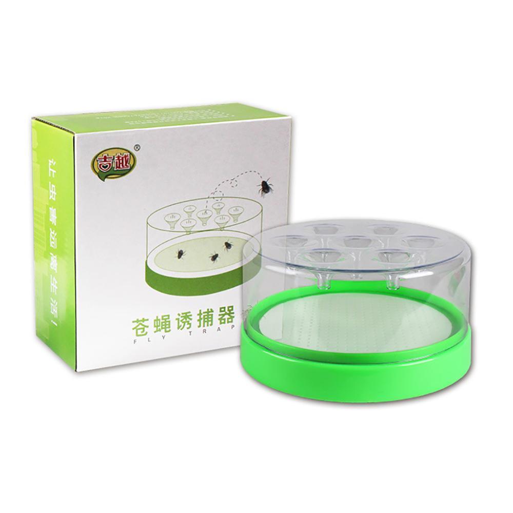 Newest Reusable Clear Green Killing Fruit Fly Catcher Flies Killer Flying Attractants Trap Destroyer Table
