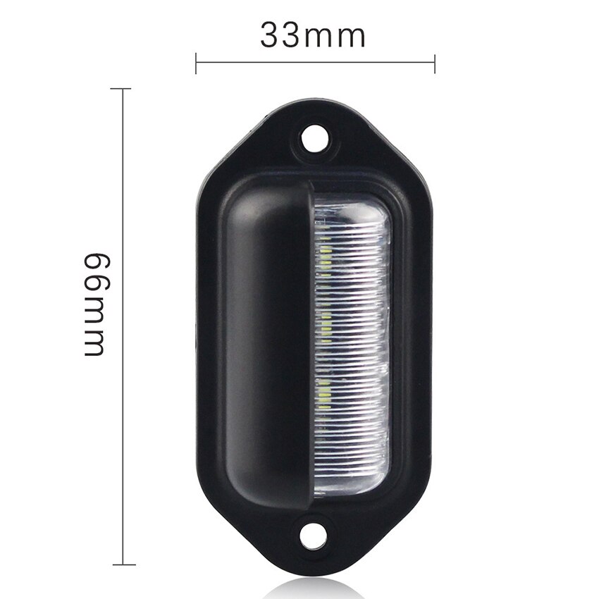12-24V Super brillante 6 luz LED estroboscópica con tornillos de 1,8 W de la luz blanca de alerta de emergencia Flash estroboscópico luces para coche camión