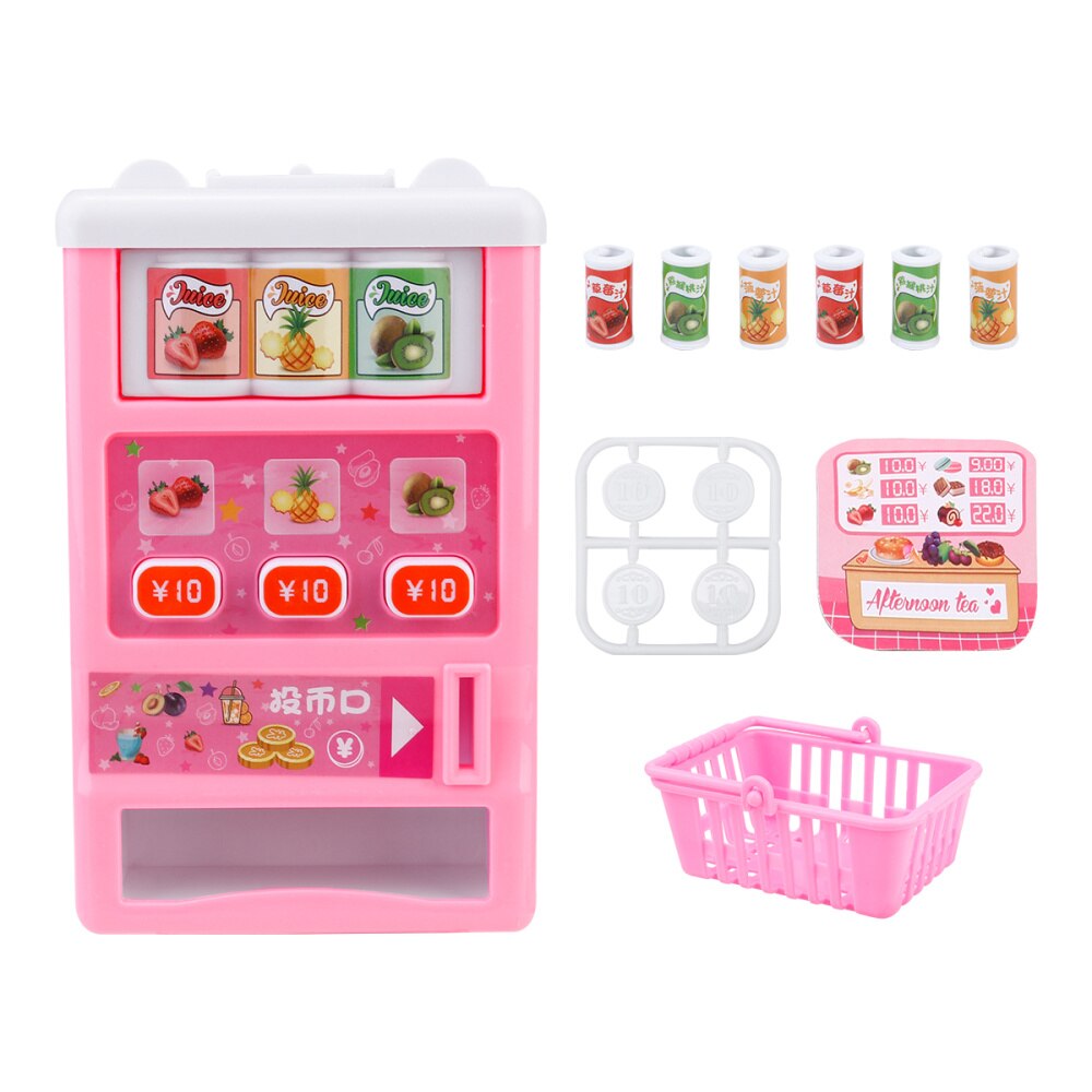 1Pc simulazione distributore automatico giocattolo divertente educativo creativo distributore automatico giocattolo giocattolo per bambini distributore automatico di simulazione per bambini: rosa