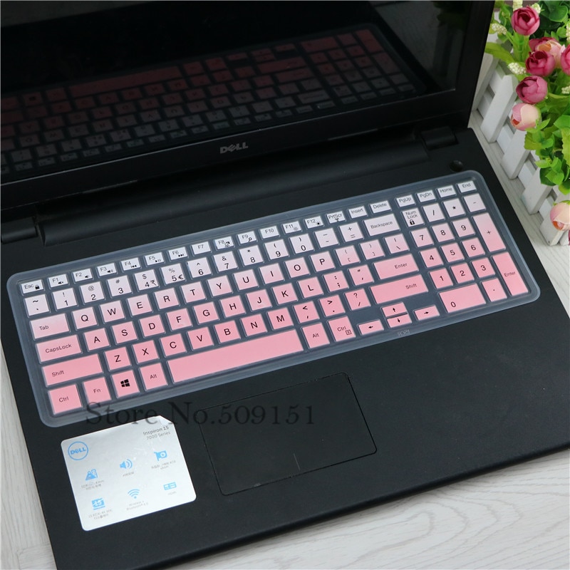 15.6 inch laptop keyboard cover skin For Dell Inspiron 15 5000 series i5545 i5547 5545 5542 5548 5555 5558 5559 5566 5567 5577