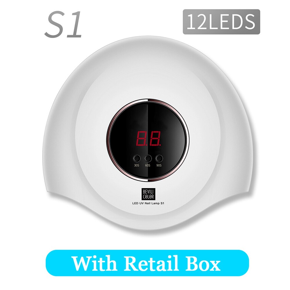 F.vipper 36w panda uv lampe gel neglelak hærdende led neglelampe manicure maskine med sensor usb opladning negle tørre værktøj: 36w s1 hvide usb