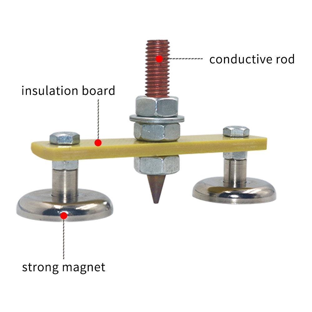 Støttetilbehør svejseværktøj højstyrke svejsemagneter hoved magnetisk jordklemme magnetisk loddereparationsværktøj