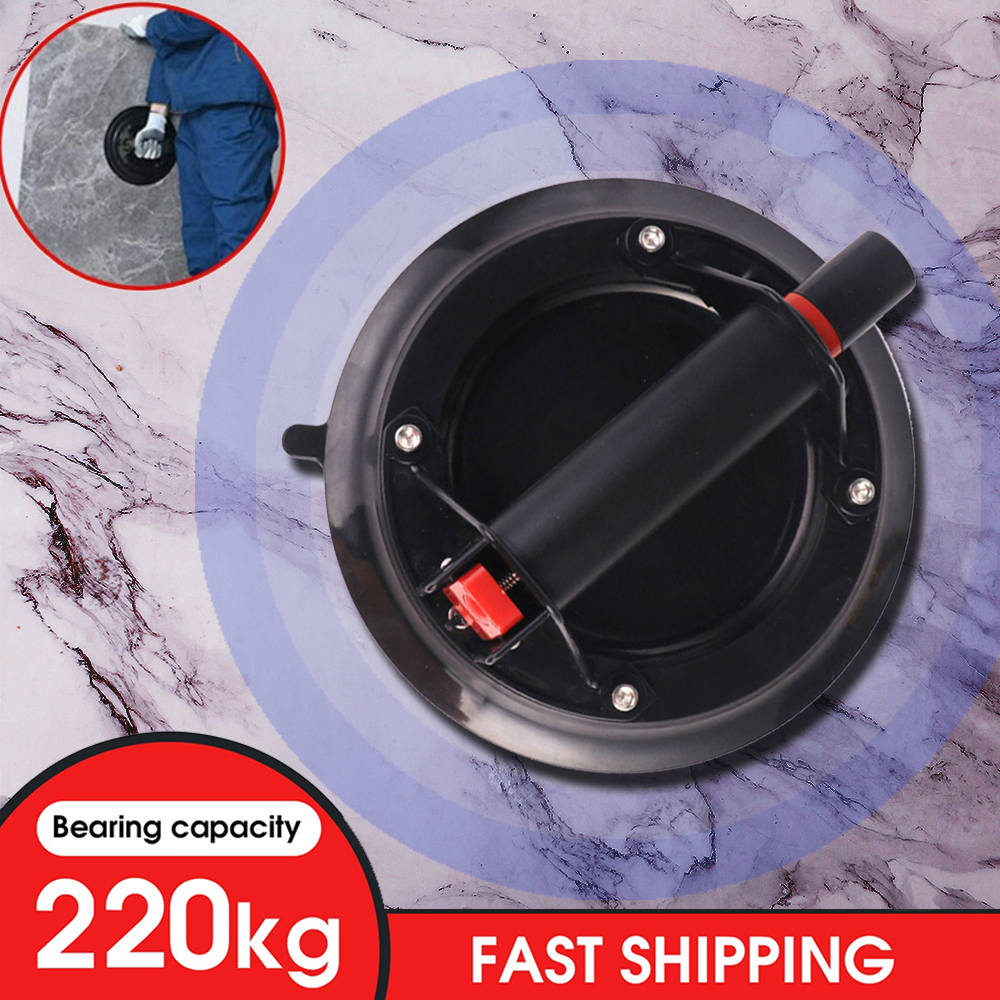 8-Inch Vacuüm Zuig Cupor 220Kg Met Handvat Voor Graniet &amp; Glas Tillen Venster Vervanging Zuignap Voor tegel Handling Gereedschap
